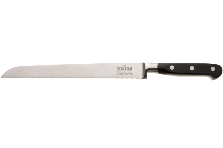 Couteau à pain V. Sabatier lame inox 22,5cm manche ABS