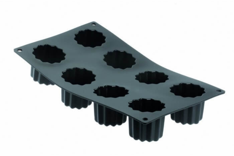 Moule 8 cannel&eacute;s bordelais De Buyer Moul'flex 1968.01 en silicone