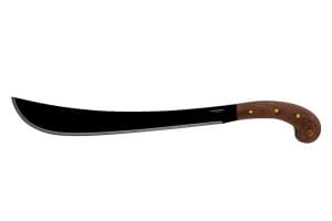 Machette Condor Golok 60932 lame noire 36cm manche en noyer avec étui en cuir