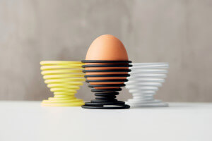 Coquetier spirale Point-Virgule Wire noir