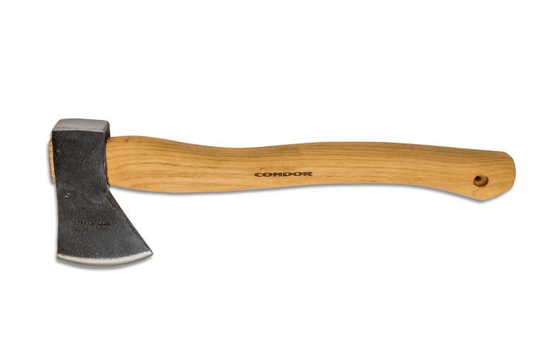 Hache Condor Greenland 61401 manche en bois hickory + couvre-lame en cuir