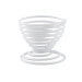 Coquetier spirale Point-Virgule Wire blanc