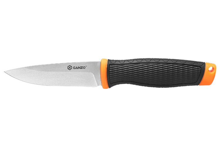 Couteau Ganzo G806 GG806OR lame 9,8cm manche en polymère noir/orange