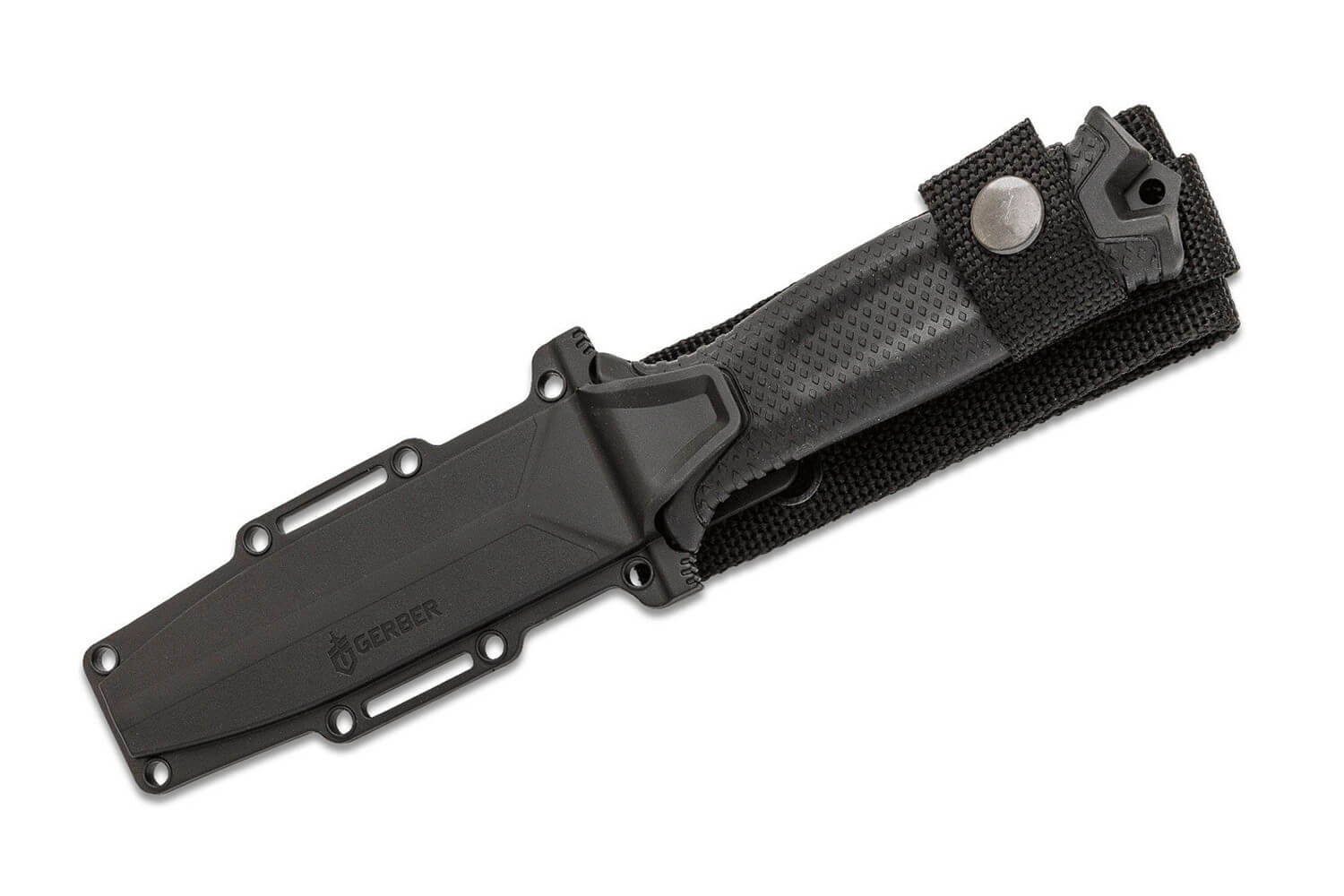 Couteau De Survie Gerber Strongarm - Lame Partiellement Dentelée - Noir - Fabriqué USA - Neuf