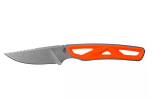 Couteau Gerber Exo-Mod Caper GE001799 lame 9,6cm manche ajouré en acier et polypropylène orange + étui