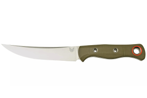 Couteau Benchmade Meatcrafter 15500-3 lame 15,4cm manche ajouré en G10 vert + étui boltaron