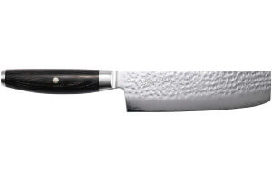 Couteau nakiri japonais Yaxell Ketu lame 16,5cm manche en Pakkawood
