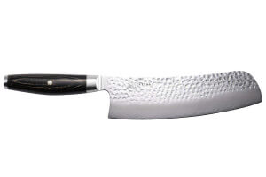 Couteau konata japonais Yaxell Ketu lame 21,5cm manche en Pakkawood