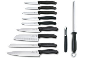 Bloc 11 couteaux de cuisine Swiss Classic Victorinox avec accessoires