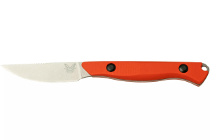 Couteau de chasse Benchmade Flyway 15700 lame 6,9cm manche G10 orange + étui Boltaron