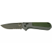 Couteau pliant Benchmade Redoubt 430SBK lame semi-dentelée manche Grivory gris/vert 12cm