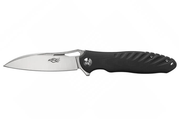 Couteau pliant Ganzo Firebird GFH71BK manche en G10 noir rainuré 11,2cm avec clip