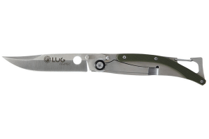 Couteau pliant Lug SP1SK kaki manche en G10 et acier 11cm avec clip