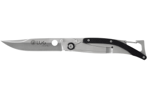 Couteau pliant Lug SP1SB noir manche en G10 et acier 11cm avec clip