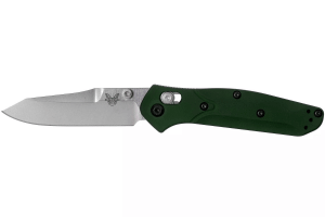 Couteau pliant Benchmade Mini Osborne 945 lame tanto manche aluminium anodisé vert 9cm