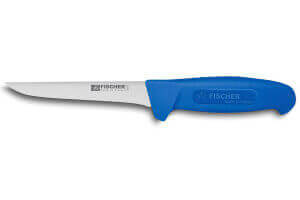 Couteau à désosser professionnel Fischer HACCP lame droite 14cm manche bleu