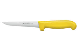 Couteau à désosser professionnel Fischer HACCP lame droite 14cm manche jaune