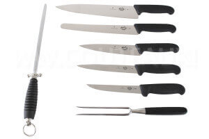Mallette 14 couteaux de cuisine et accessoires Victorinox