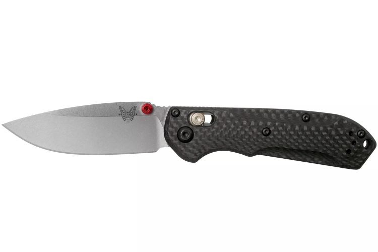 Couteau pliant Benchmade Mini Freek 565-1 manche fibre de carbone noir 10cm avec clip