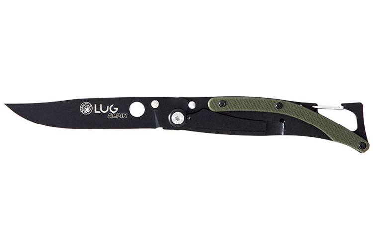 Couteau pliant Lug SP1TK noir mat kaki black titanium 11cm avec clip