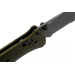 Couteau pliant Benchmade Bailout 537SGY-1 lame semi-dentée manche aluminium anodisé vert 11cm avec brise-vitre
