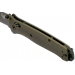 Couteau pliant Benchmade Bailout 537SGY-1 lame semi-dentée manche aluminium anodisé vert 11cm avec brise-vitre