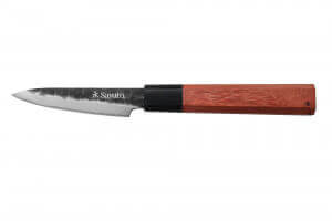Couteau d'office Sayuto Séquoia San Mai martelé 9cm
