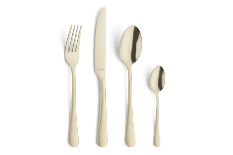M&eacute;nag&egrave;re 24 couverts de table Austin PVD Amefa inox 18/0