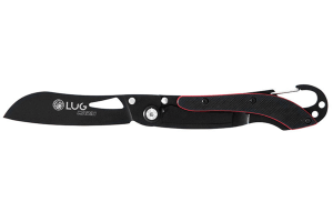 Couteau pliant Lug SP2TRB manche en G10 11cm noir et rouge avec clip