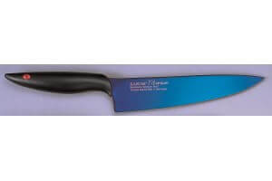 Couteau de chef Kasumi Titanium bleu lame 20cm