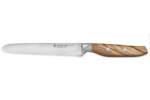 Couteau à saucisson Wüsthof Amici forgé 14cm en bois d'olivier