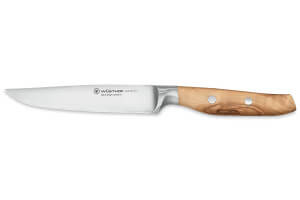 Couteau à steak Wüsthof Amici forgé 12cm en bois d'olivier