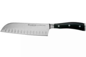 Couteau santoku Wüsthof Classic Ikon forgé lame alvéolée 17cm