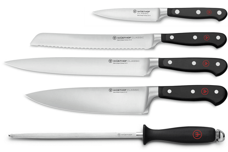 Coffret 4 couteaux forgés Wusthof Classic + 1 Fusil