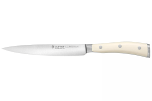 Couteau tranchelard Wüsthof Classic Ikon Blanc forgé 16cm