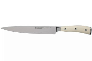 Couteau tranchelard Wüsthof Classic Ikon Blanc forgé 20cm