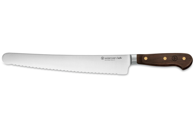 Couteau à pain extra-large Wüsthof Crafter forgé 26cm en chêne