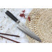 Couteau de chef japonais Shizu Hamono Bessaku Miyako martelé damas 33 couches 18cm