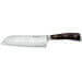 Couteau santoku Wüsthof Ikon forgé 17cm alvéolé en bois de grenadille