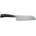 Couteau santoku Wüsthof Ikon forgé 17cm alvéolé en bois de grenadille