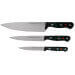 Set 3 couteaux Wüsthof Gourmet - Chef 20cm + découper 16cm + office 12cm