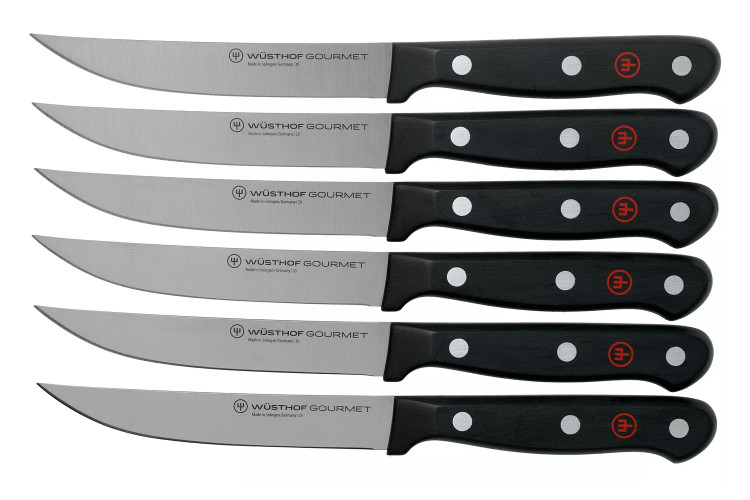 Série de 6 couteaux à steak Wüsthof Gourmet 12cm