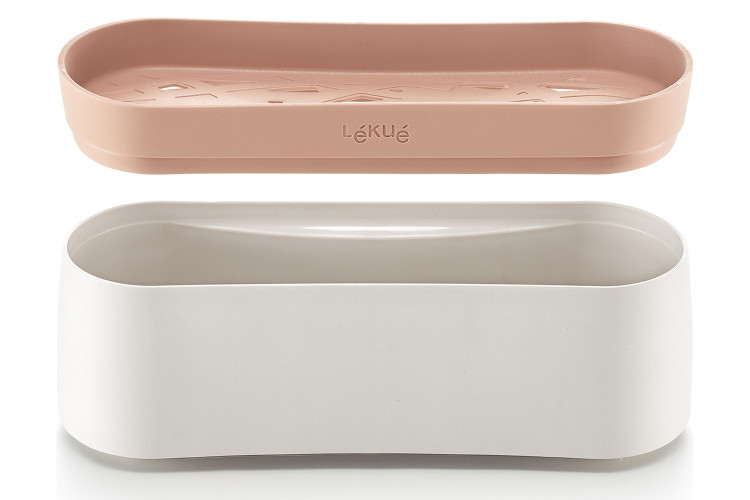 Cuiseur &agrave; p&acirc;tes rapide L&eacute;ku&eacute; Quick Pasta en silicone platinum