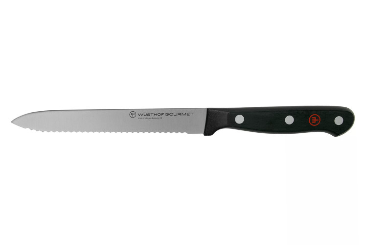 Couteau à saucisson Wüsthof Gourmet lame crantée 14cm