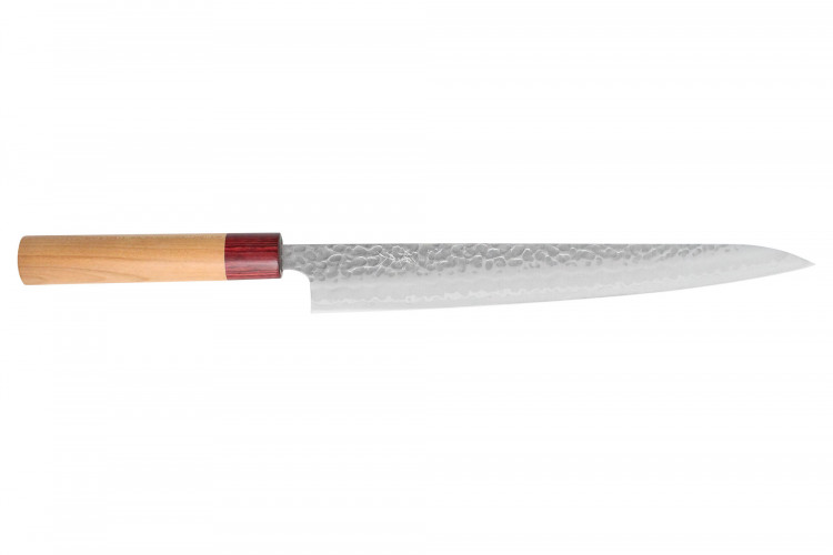 Couteau sujihiki japonais Tsunehisa Aogami Super martel&eacute; 27cm