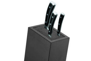 Bloc Wüsthof noir en fibres pour 10 couteaux