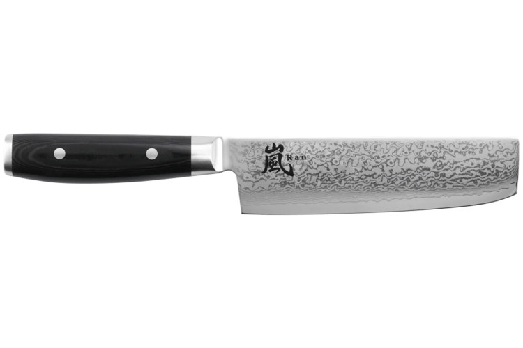 Couteau nakiri japonais Yaxell RAN lame 16,5cm damas 69 couches