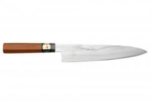 Couteau de chef japonais artisanal Fuji Keiichi Damas 24cm