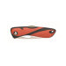 Couteau pliant Wichard Offshore 10129 lame semi-crantée avec démanilleur manche orange