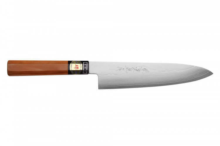 Couteau de chef japonais artisanal Fuji Keiichi Damas 21cm